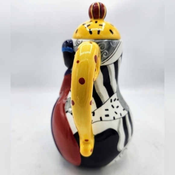 Juleez Hand Crafted Hand Painted Teapot Designed by Artist Julie Borden - Picture 2 of 14